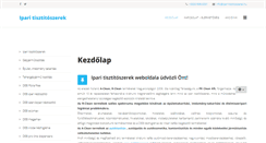 Desktop Screenshot of ipari-tisztitoszerek.hu